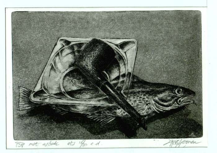 Rob Komen - Pijp met asbak